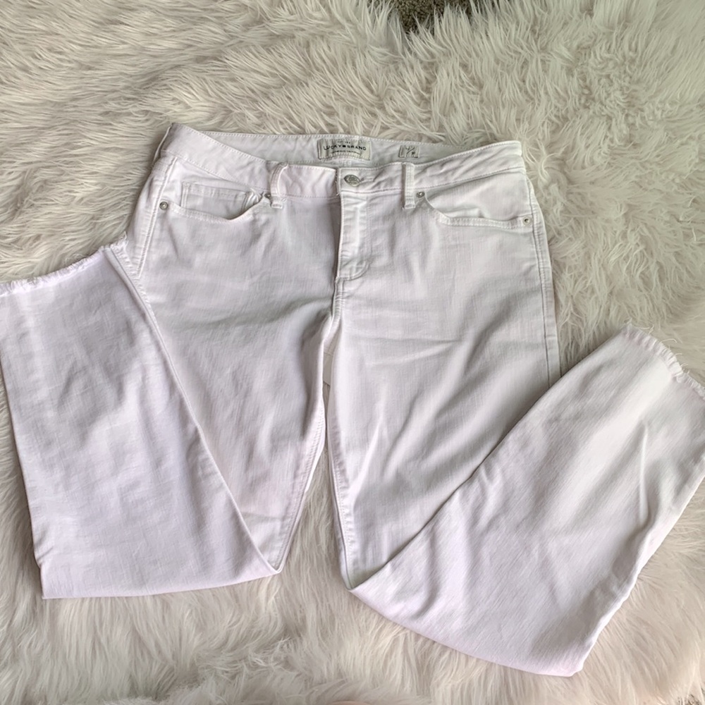 Lucky Brand Lolita crop white jeans